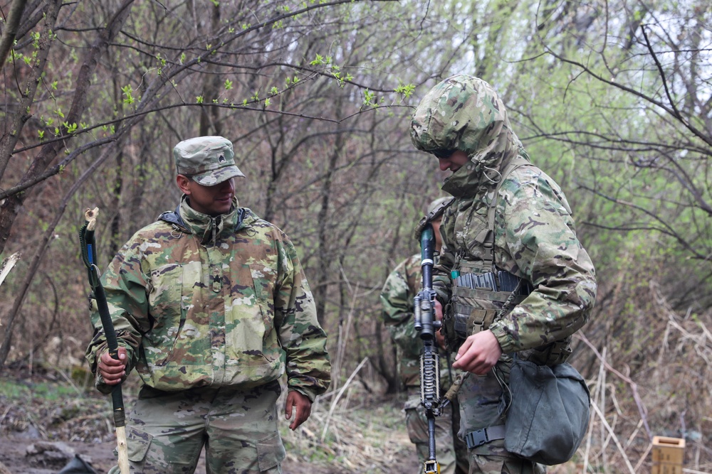 U.S. Army and Republic of Korea soldiers compete in Expert Soldier, Infantry and Field Medical Badge training.