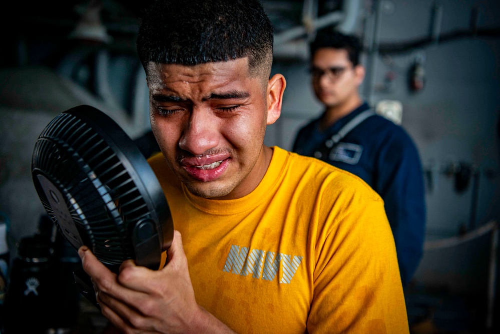 Nimitz Sailors Participate in an OC Spray Course