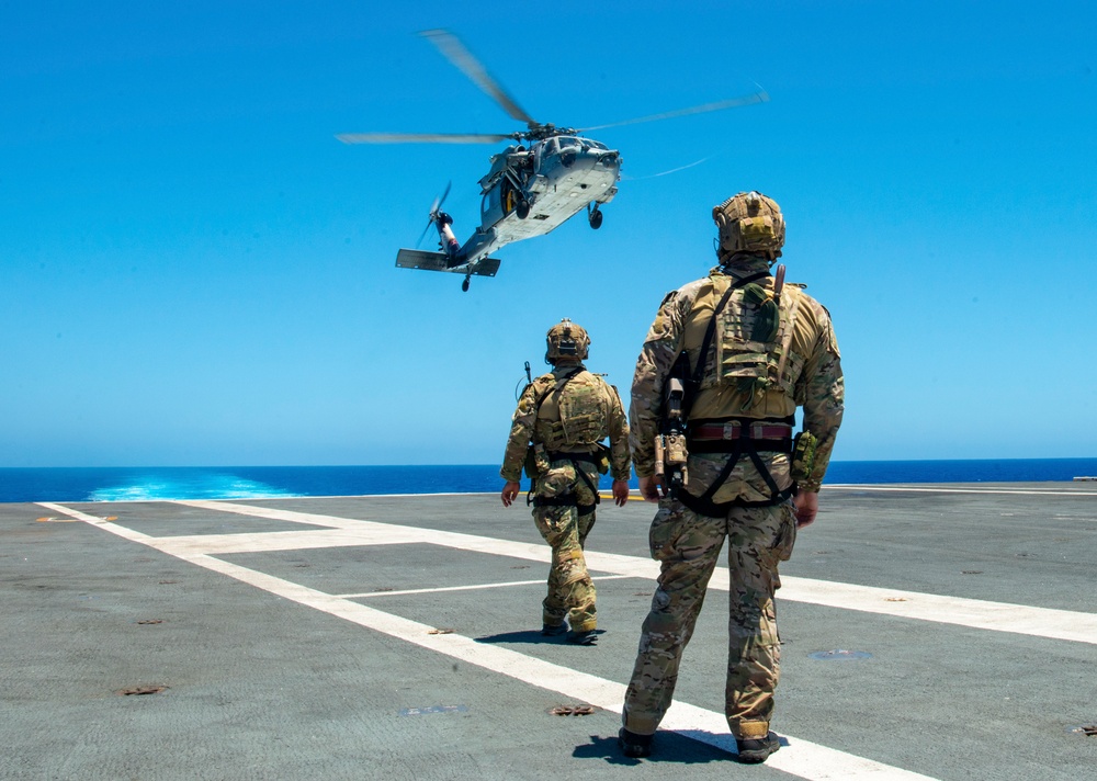 Nimitz Conducts Fast-Rope Operations