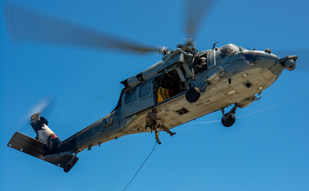 Nimitz Conducts Fast-Rope Operations