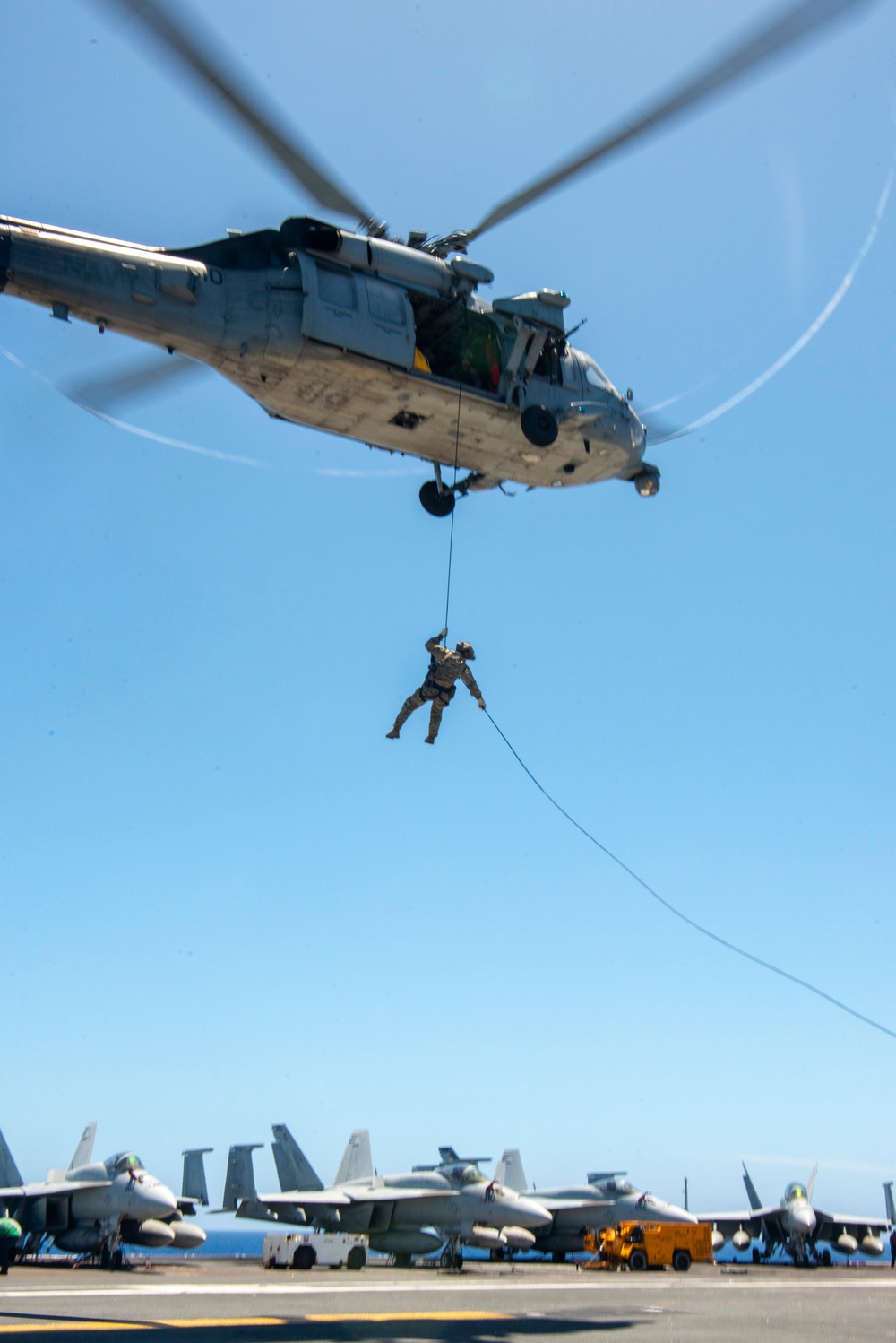 Nimitz Conducts Fast-Rope Operations