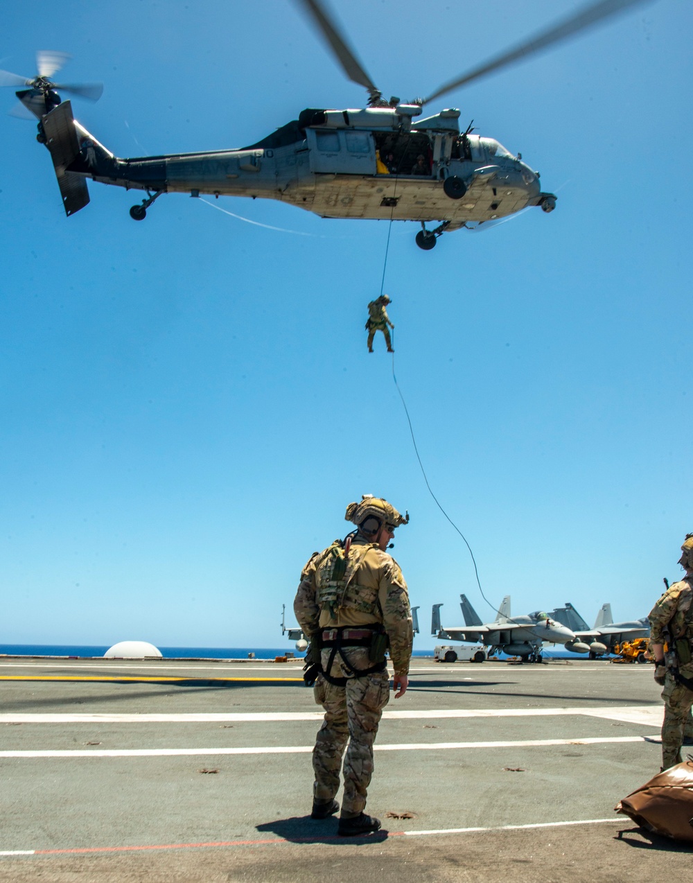 Nimitz Conducts Fast-Rope Operations