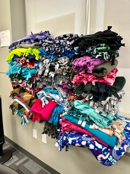 Blankets of Hope: EPME Students craft blankets for children