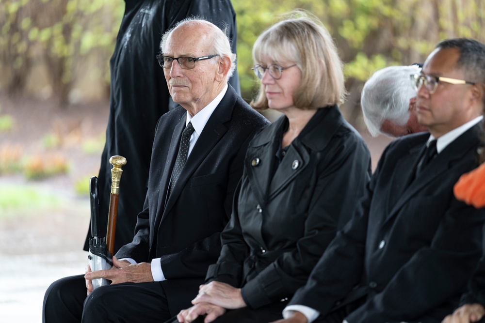 A Funeral Service is Conducted for Virginia Worthington in Columbarium Court 11