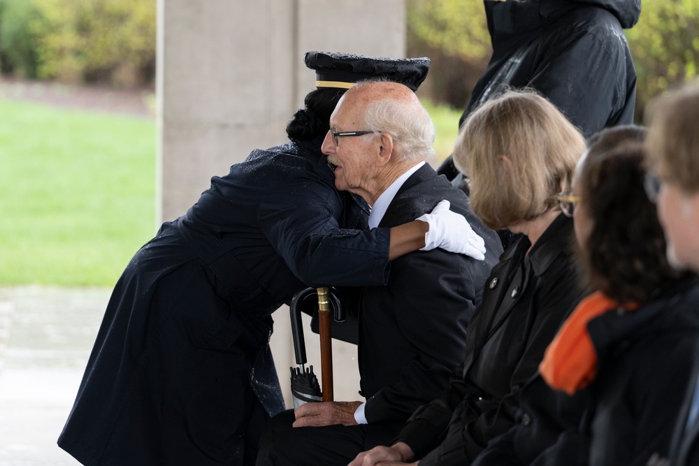 A Funeral Service is Conducted for Virginia Worthington in Columbarium Court 11
