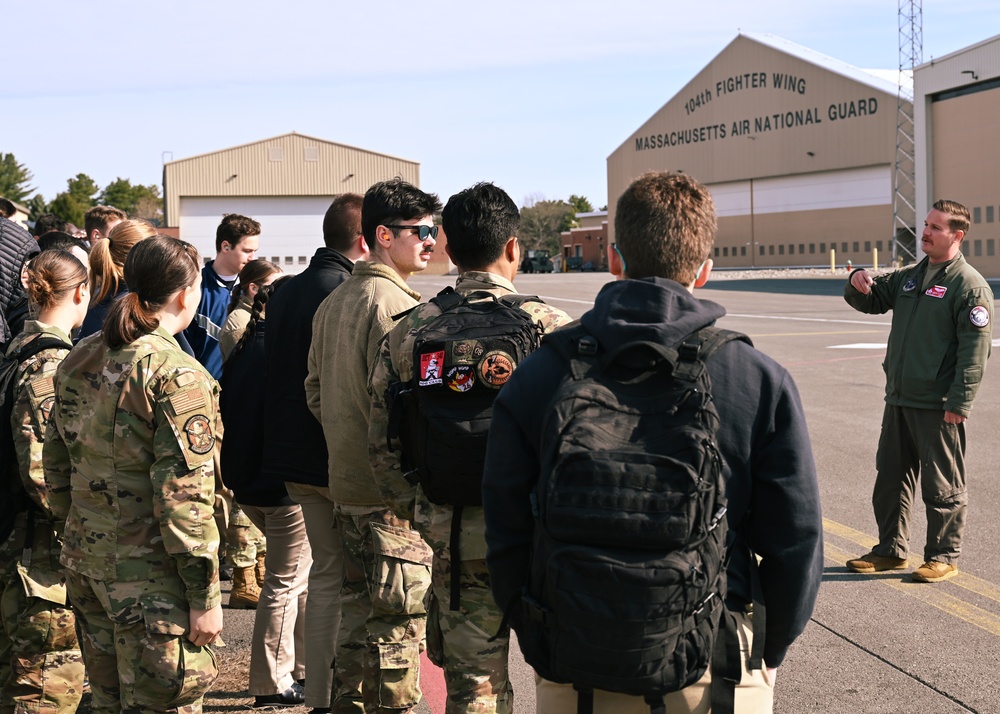 104th Fighter Wing hosts AFROTC tour, bolsters recruiting possibilities