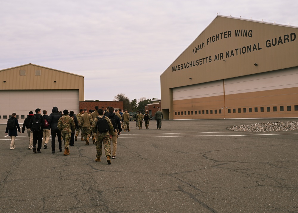 104th Fighter Wing hosts AFROTC tour, bolsters recruiting possibilities