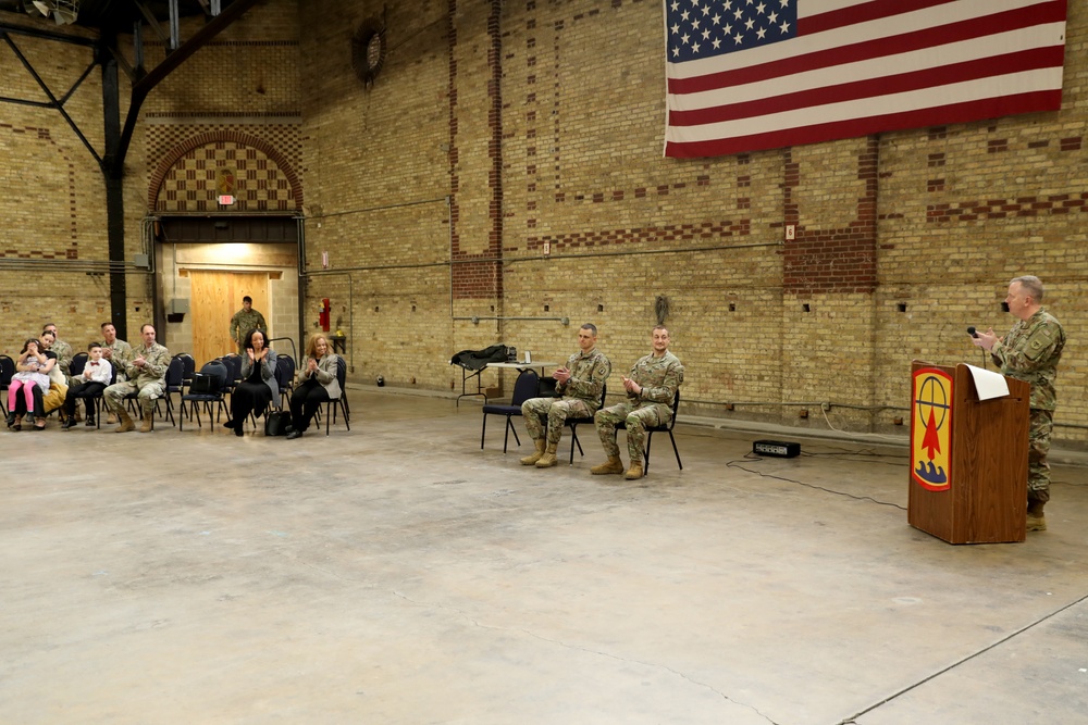 Iron Brigade engineer recognized for community service, exceptional leadership