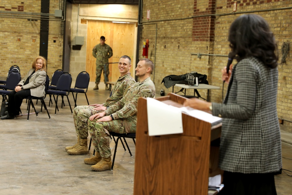 Iron Brigade engineer recognized for community service, exceptional leadership