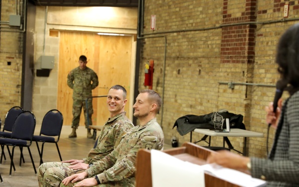 Iron Brigade engineer recognized for community service, exceptional leadership