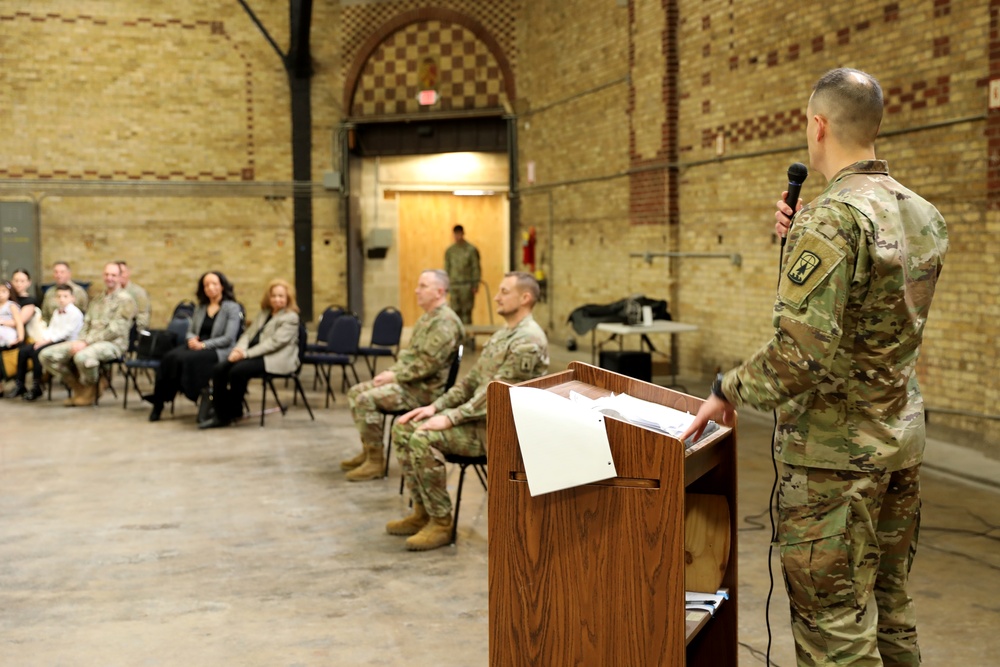 Iron Brigade engineer recognized for community service, exceptional leadership