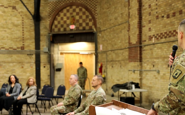 Iron Brigade engineer recognized for community service, exceptional leadership