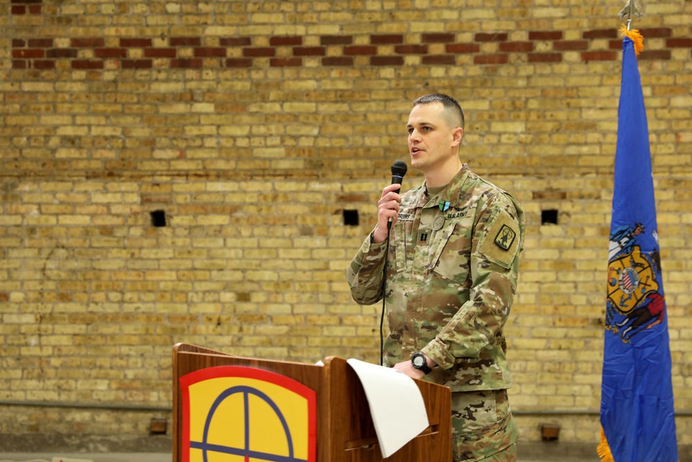 Iron Brigade engineer recognized for community service, exceptional leadership