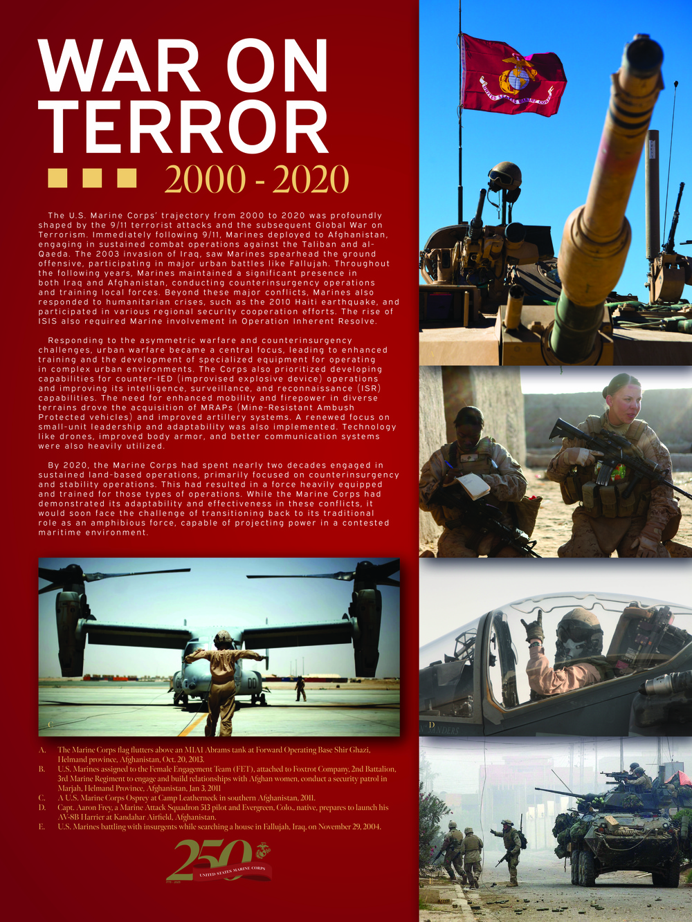 Modern Day Marine Warfighting Pavilion Historical Poster (2000-2020)