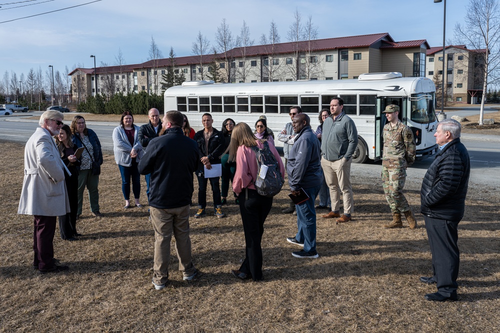Anchorage Chamber of Commerce’s Military Affairs Committee tours JBER facilities, squadrons