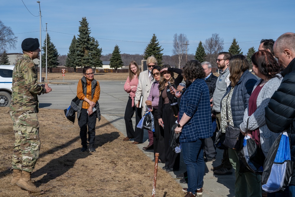 Anchorage Chamber of Commerce’s Military Affairs Committee tours JBER facilities, squadrons