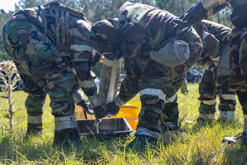 Florida Airmen train to survive against chemical threats