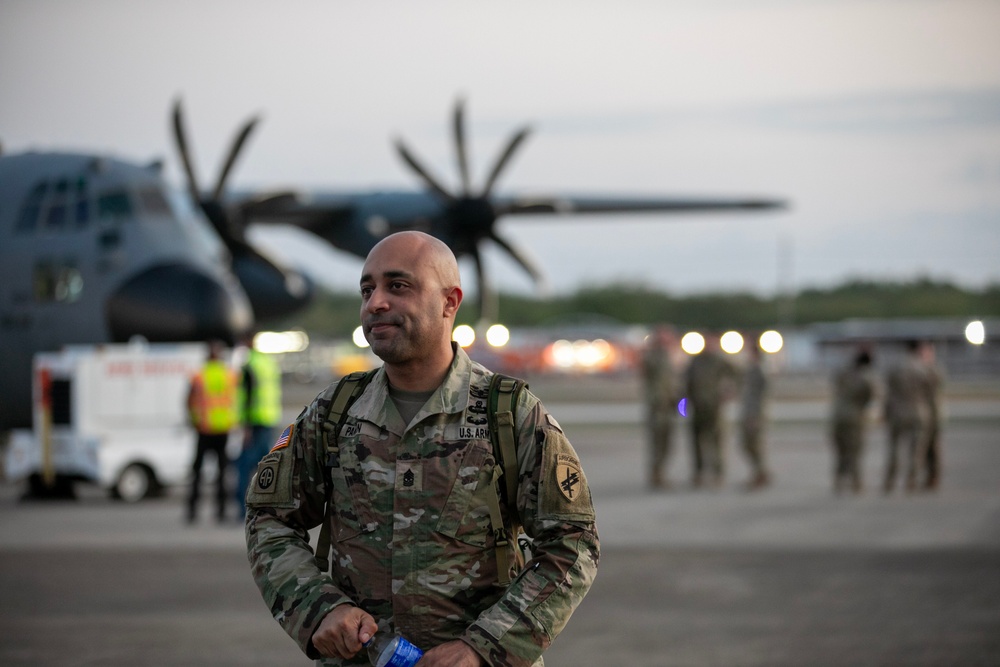 404 CA BN Arrives at Camp Santiago
