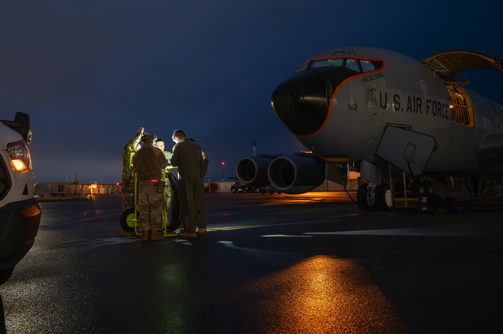 A riveting refuel of 82nd RS RC-135 Rivet Joint