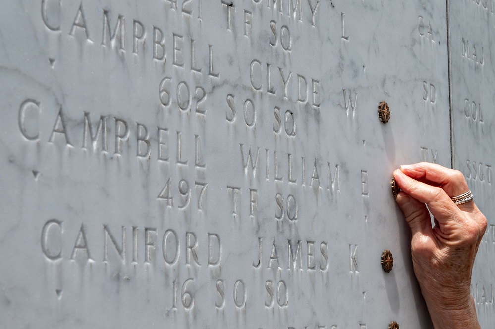 Rosette Ceremony for AF Col. William E. Campbell