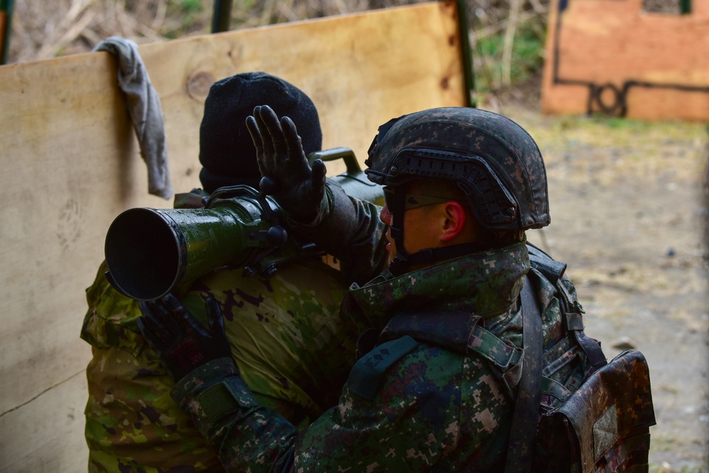 U.S. Army and Republic of Korea soldiers compete in Expert Soldier, Infantry and Field Medical Badge training.