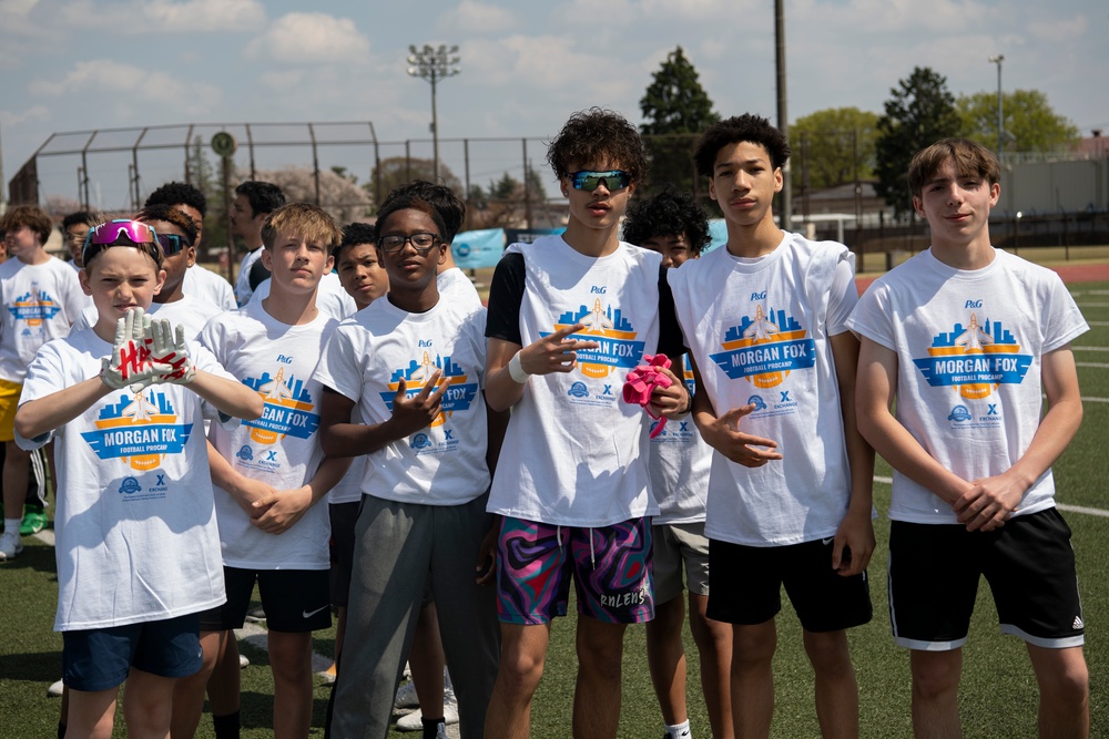 Yokota hosts NFL ProCamp for military kids