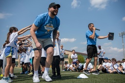 Yokota hosts NFL ProCamp for military kids