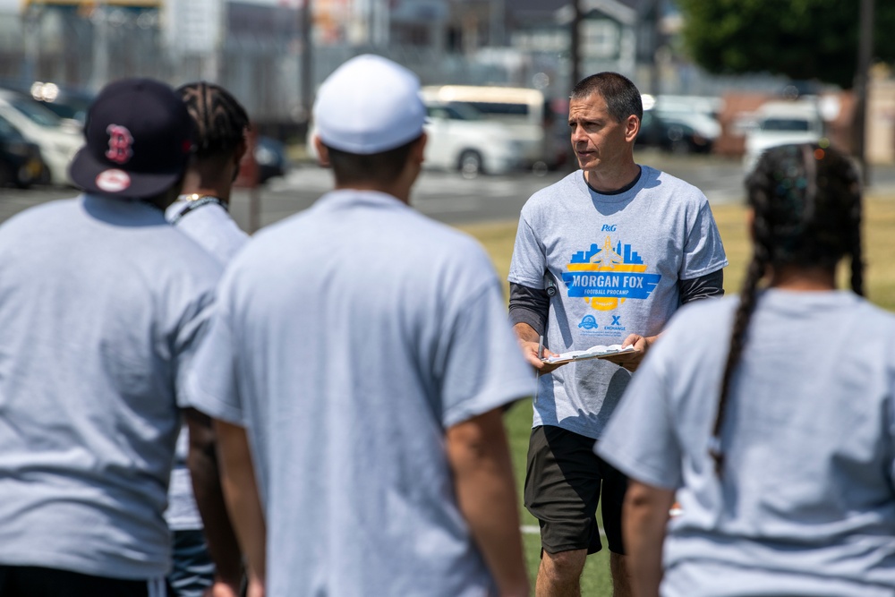 Yokota hosts NFL ProCamp for military kids