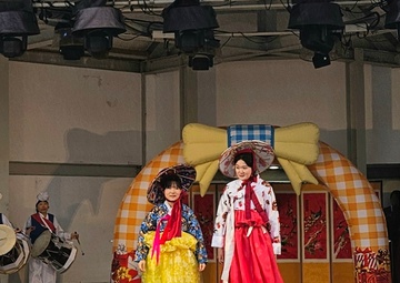 American, Korean students don hanboks on the catwalk
