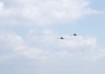 B-1s train with ROKAF, conduct flyover