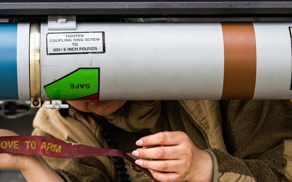 31st MXS arms the 555th FS during Combat Archer UK