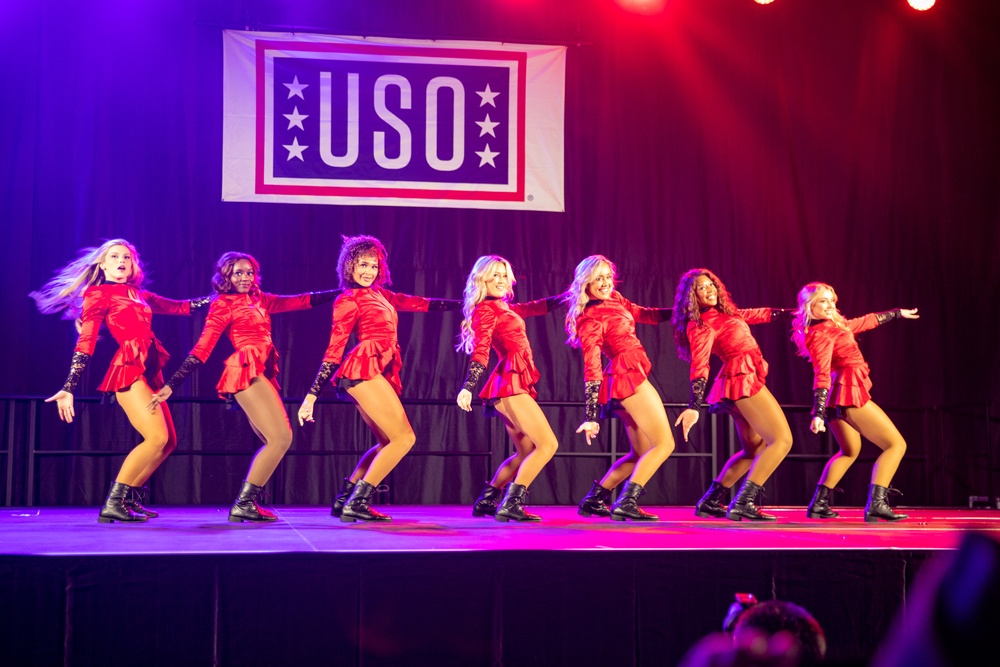 The Dallas Cowboys Cheerleaders visit Grafenwoehr