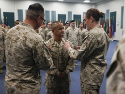 A Native of Spring Valley, California with TF 51/5th MEB Promotes to Master Gunnery Sgt.