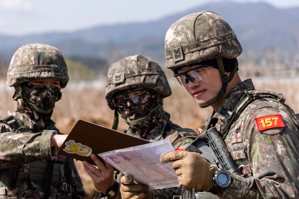 Soldiers Conduct Land Navigation During E3B Train Up at Rodriguez Live Fire Complex