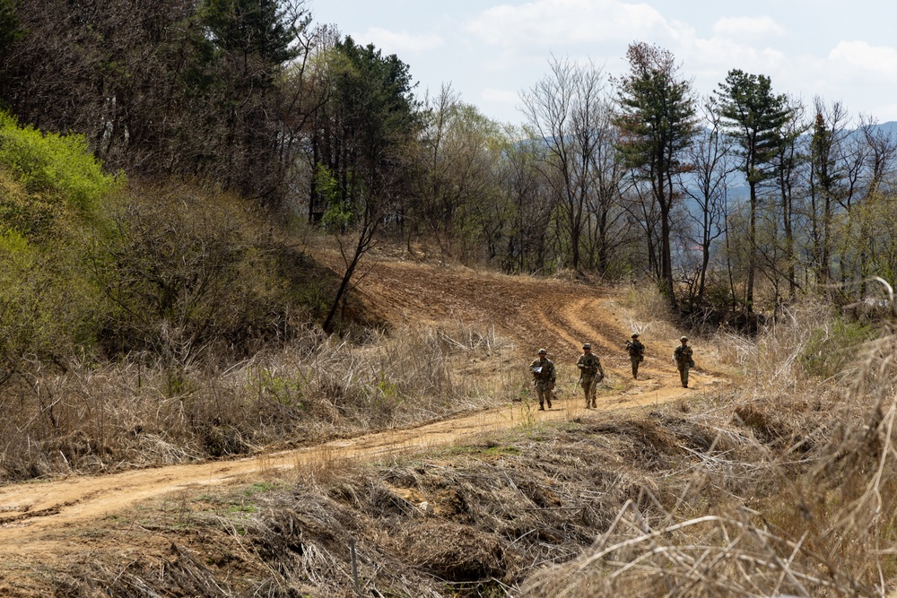 Soldiers Conduct Land Navigation During E3B Train Up at Rodriguez Live Fire Complex