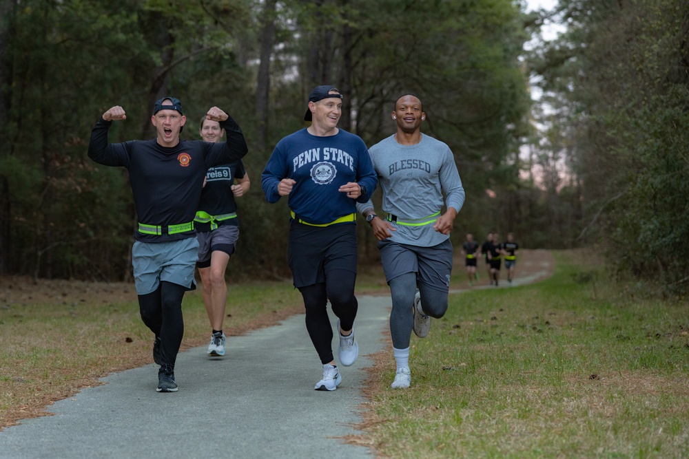 Marine Corps Combat Service Support Schools hosts run club