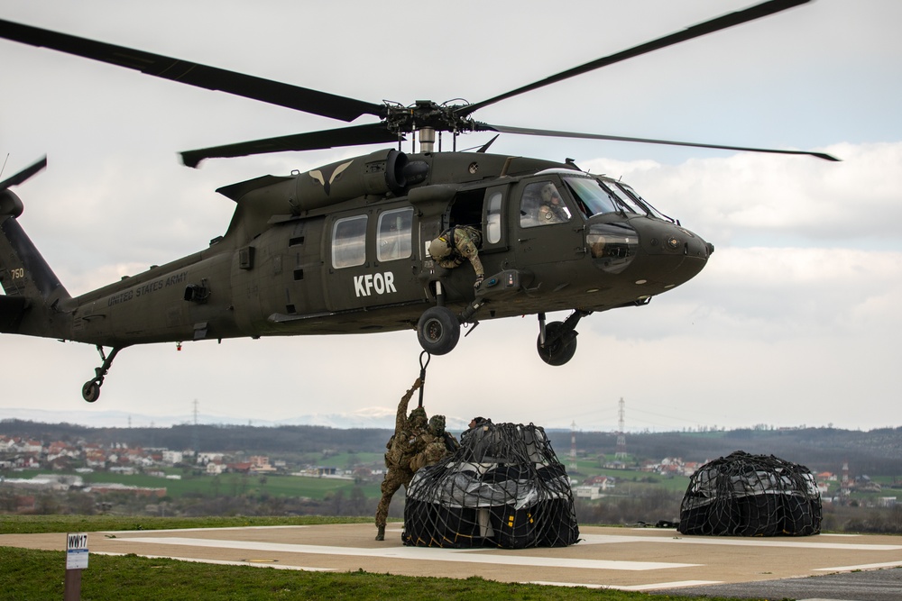 KFOR RC-E Conducts Sling Load Training