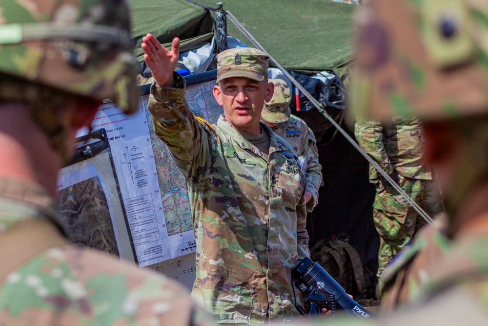Soldiers Conduct Land Navigation During E3B Event