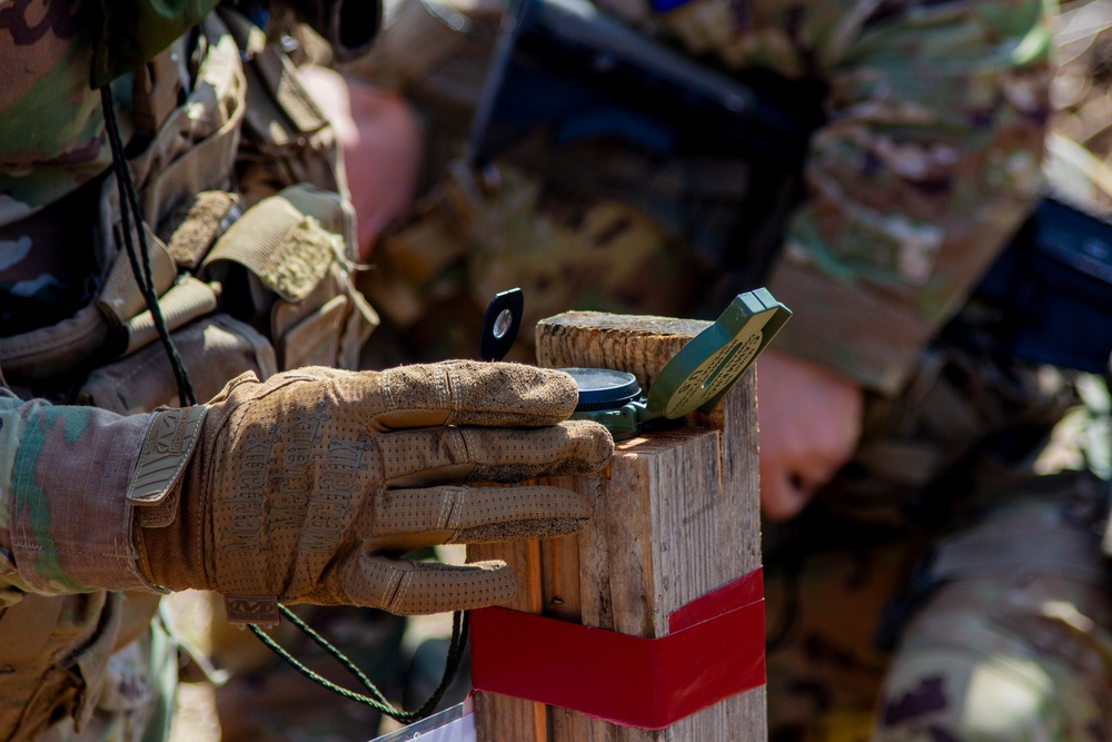 Soldiers Conduct Land Navigation During E3B Event