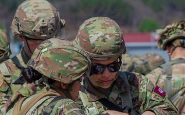 Soldiers Conduct Land Navigation During E3B Event