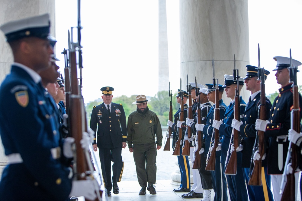 Jefferson Memorial Wreath-laying Ceremony, April 13, 2025