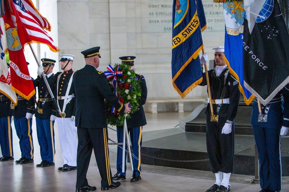 Jefferson Memorial Wreath-laying Ceremony, April 13, 2025