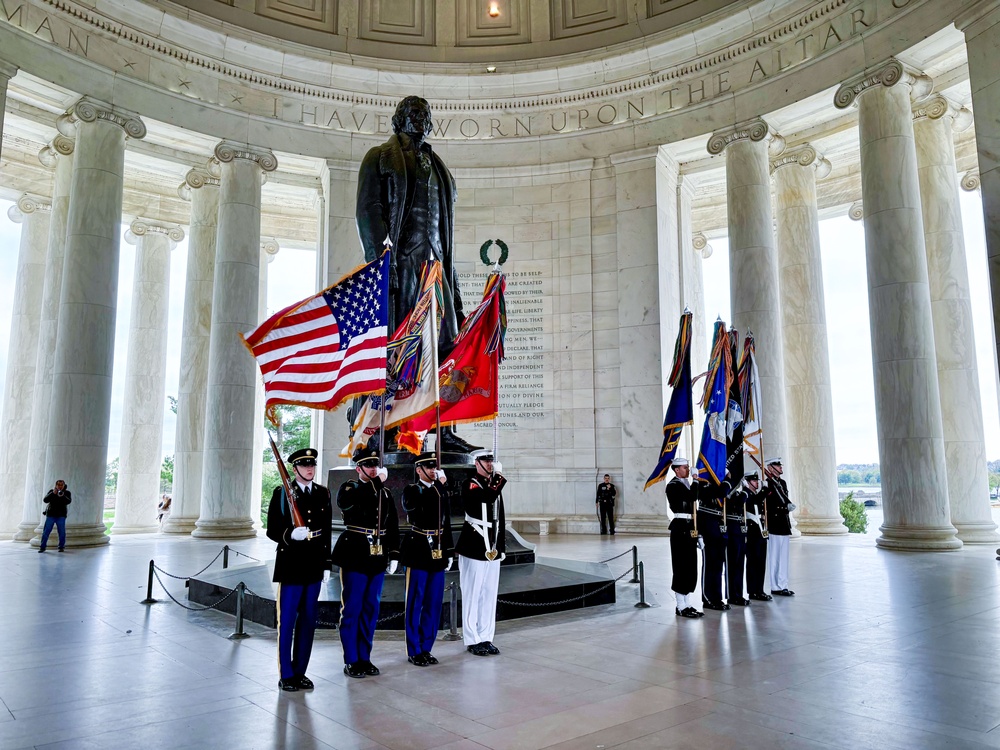 Jefferson Memorial Wreath-laying Ceremony, April 13, 2025