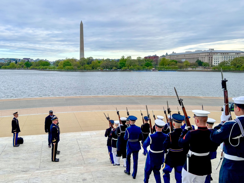 Jefferson Memorial Wreath-laying Ceremony, April 13, 2025