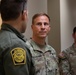 Maj. Gen Scott Naumann greets personnel at southern border