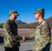 Maj. Gen Scott Naumann greets Soldiers