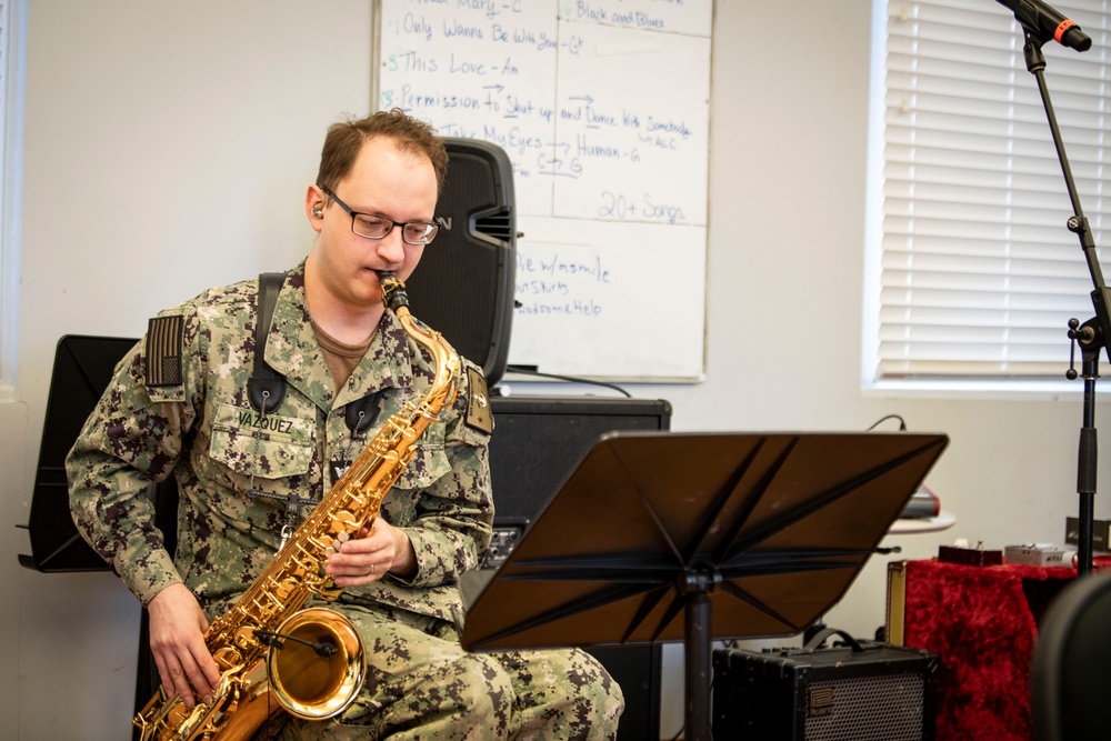 Navy Band Great Lakes Rehearsal