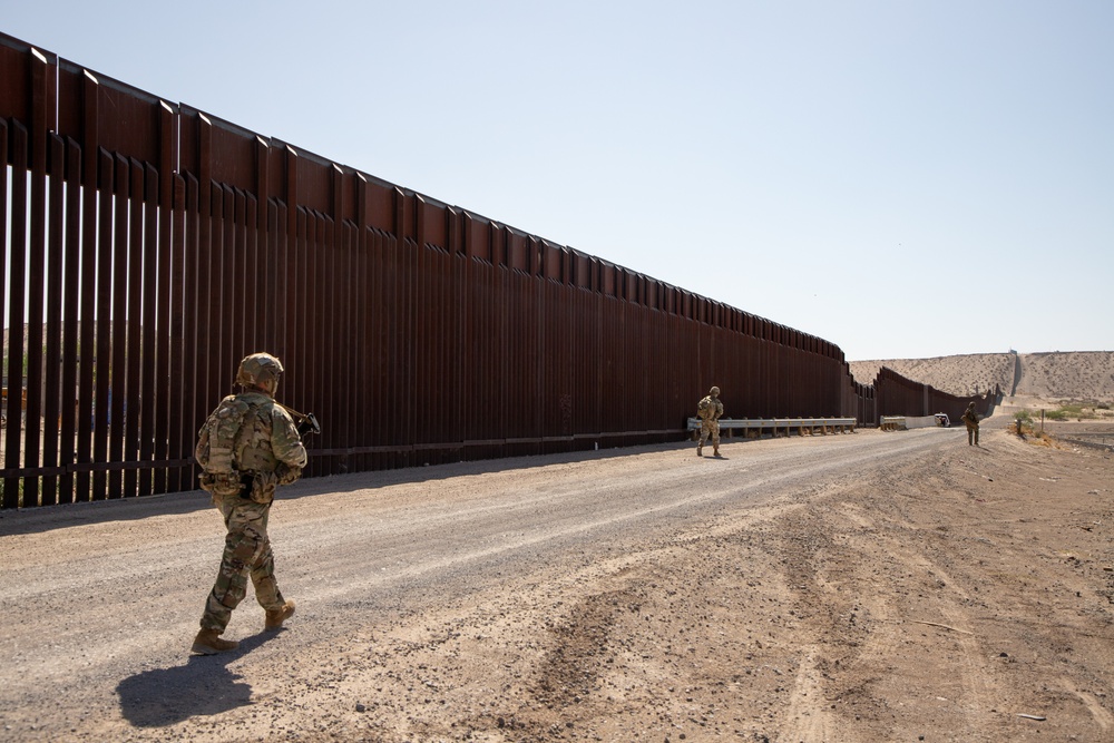 1st Battalion, 41st Infantry Regiment conducts patrols along the southern border