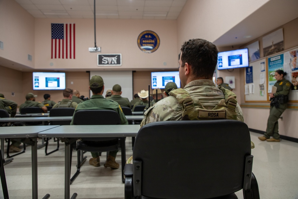 U.S. Soldier receives muster brief