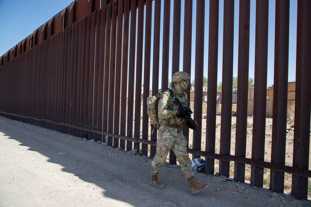 1st Battalion, 41st Infantry Regiment conducts patrols along the southern border